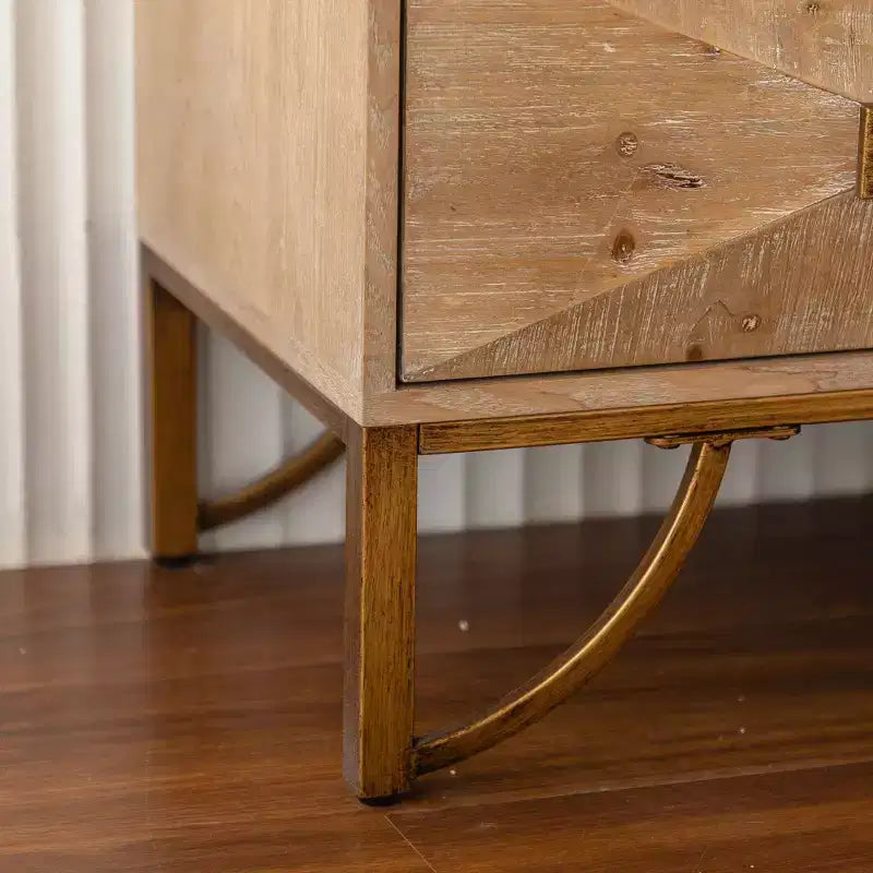 Okak Light Wood 6-Drawer Dresser & Chest Modern Design with Smooth Sliding Drawers for Living Room/Bedroom/Entryway Storage
