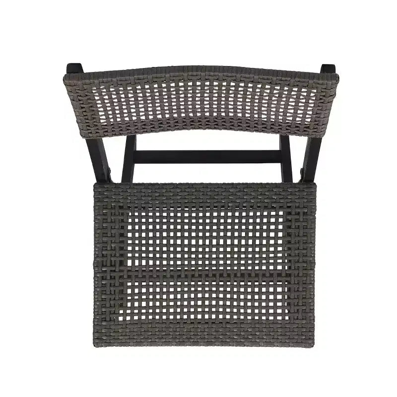 MAYEERTY Set of 2 Bistro Chairs Metal Frame Compact Design for Indoor Outdoor Cafe Bistro