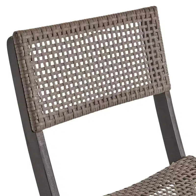 MAYEERTY Lot de 2 Chaises de Bistro Structure Métallique Design Compact pour Intérieur Extérieur Café Bistro
