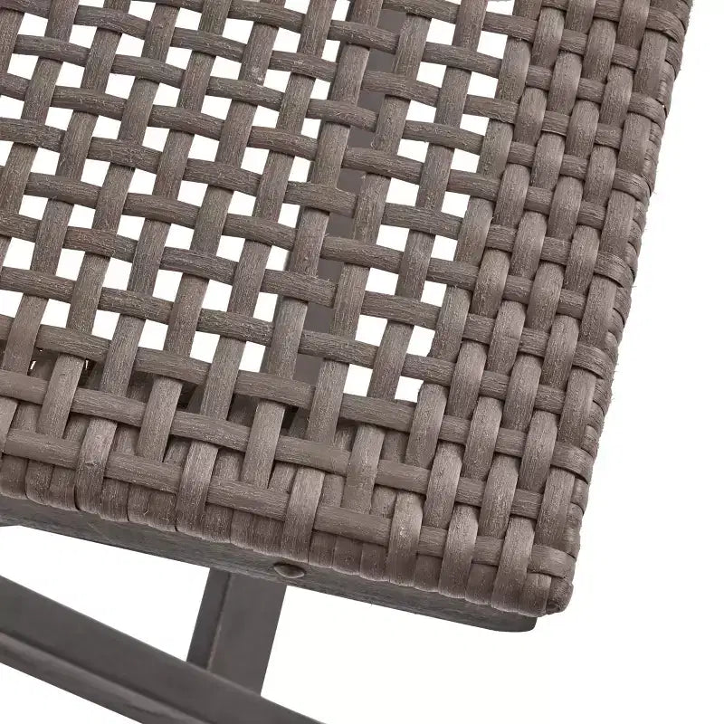 MAYEERTY Set of 2 Bistro Chairs Metal Frame Compact Design for Indoor Outdoor Cafe Bistro