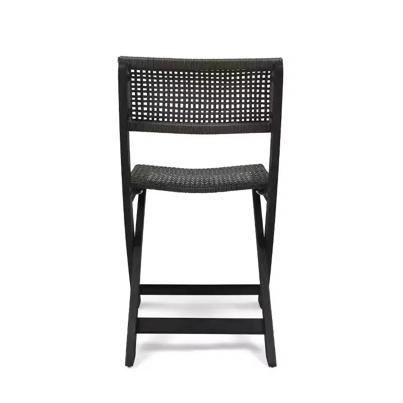 MAYEERTY Set of 2 Bistro Chairs Metal Frame Compact Design for Indoor Outdoor Cafe Bistro