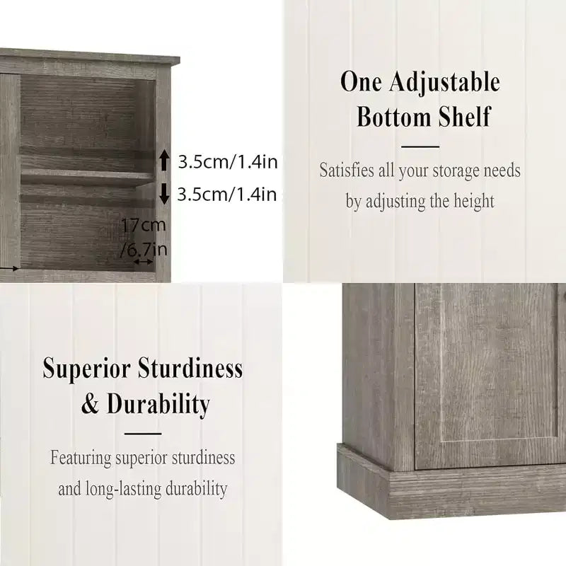 Garde-manger avec tiroirs et étagères réglables, armoire de garde-manger de cuisine autoportante de 180 cm de haut avec support pour micro-ondes, buffet de cuisine