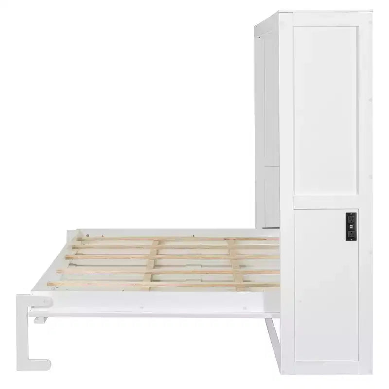 GDFStudio Kitto Wood Murphy Bed with Charging Ports