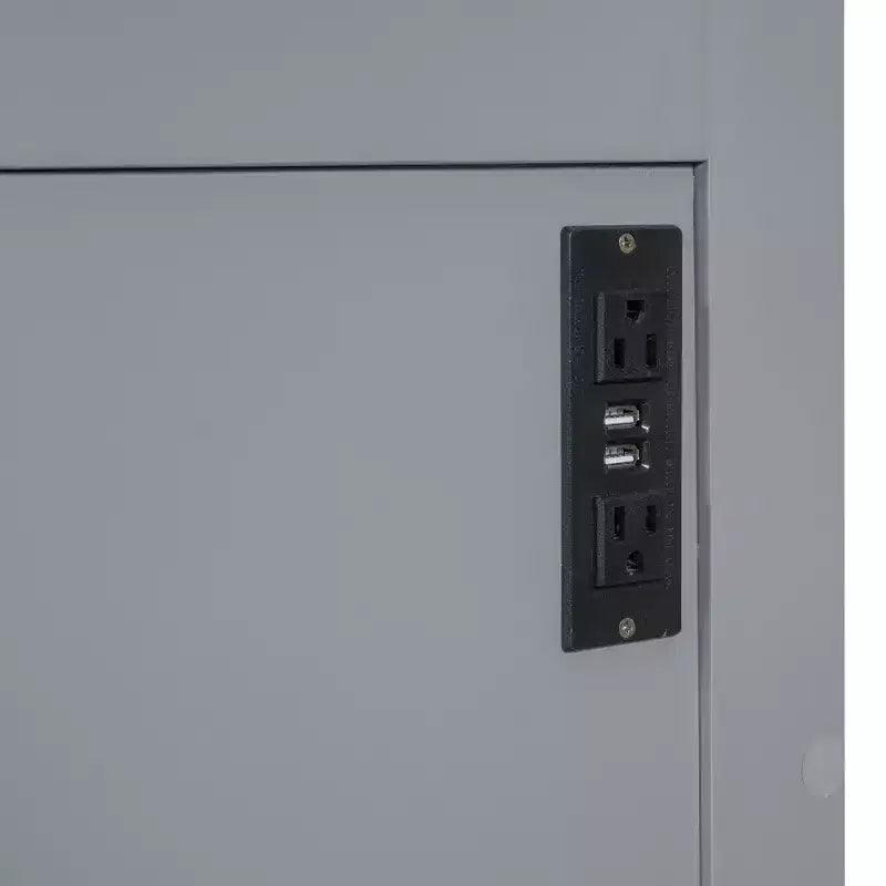 GDFStudio Kitto Wood Murphy Bed with Charging Ports
