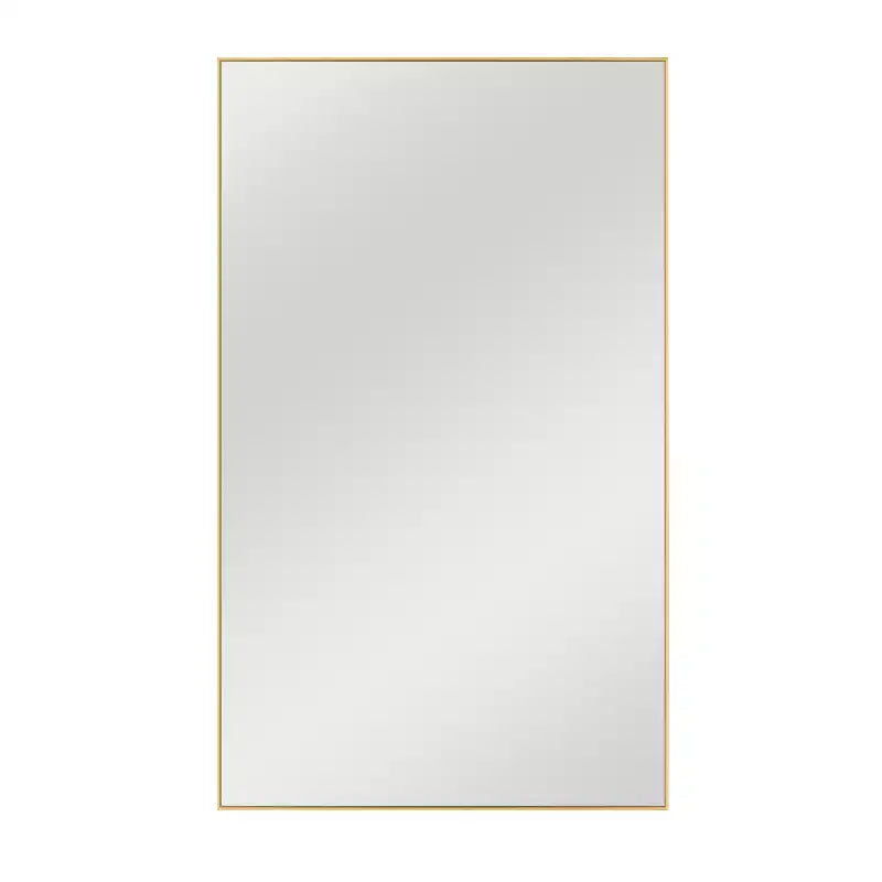 PexFix 35 in. W x 59 in. H Rectangular Metal Framed Bathroom Wall Mirror in Gold