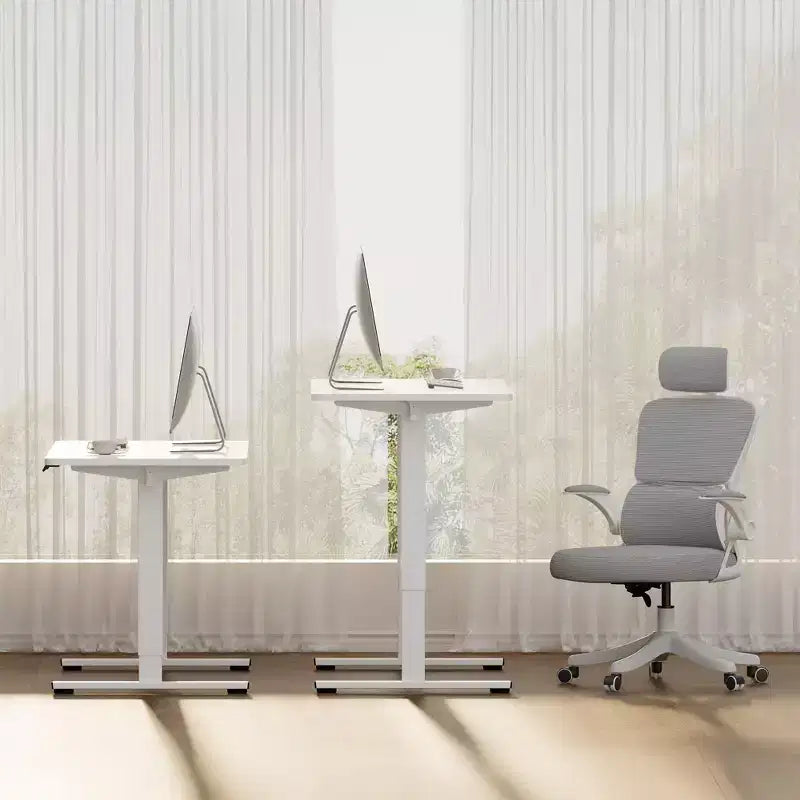 Electric Standing Desk Whole Piece Adjustable Height Desk Home Office Computer Workstation Sit Stand up Desk