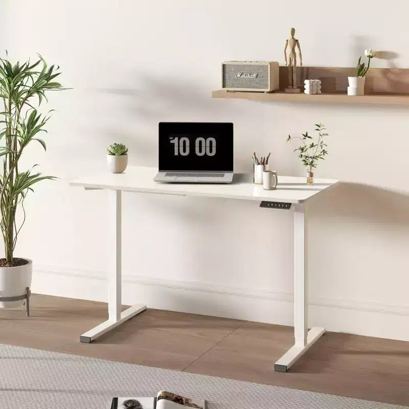 Electric Standing Desk Whole Piece Adjustable Height Desk Home Office Computer Workstation Sit Stand up Desk