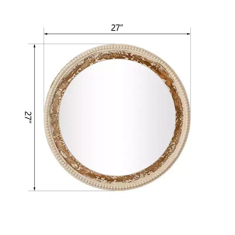 Maxax Wood Flat Wall Mirror