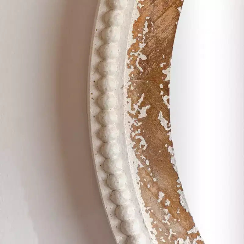 Maxax Wood Flat Wall Mirror