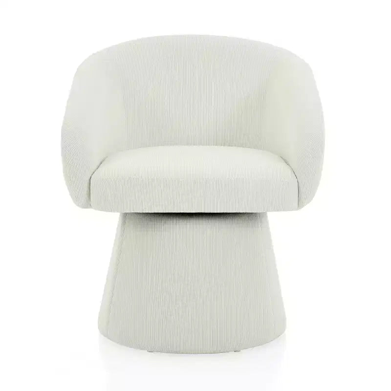 Christopher Knight Home Thane Mid-Century Modern Swivel Corduroy Upholstered Accent Chair