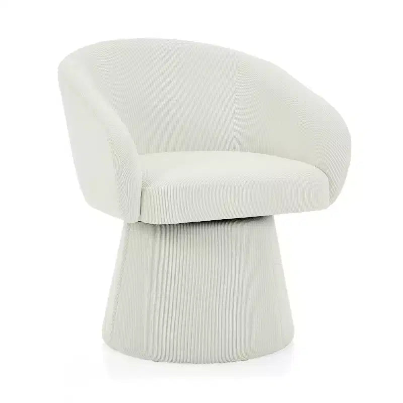 Christopher Knight Home Thane Mid-Century Modern Swivel Corduroy Upholstered Accent Chair