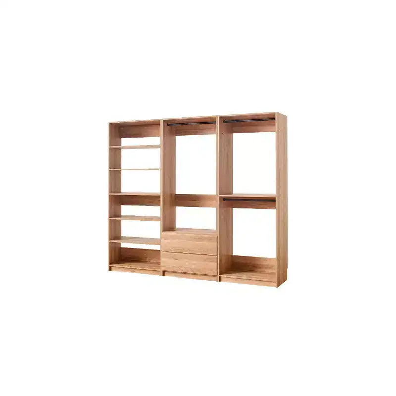 HomeStock Prosper Freestanding Walk in Wood Closet System