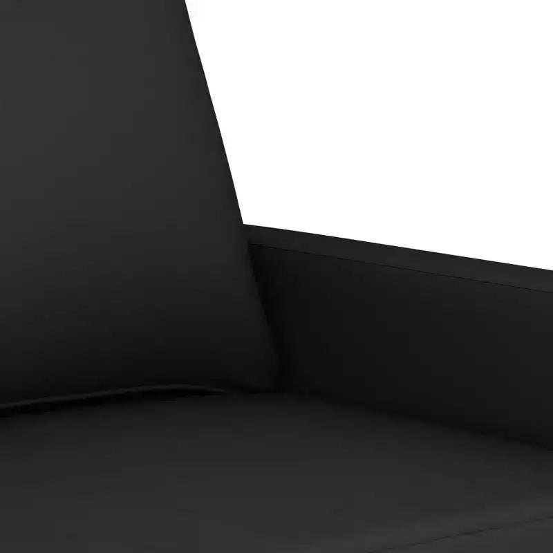vidaXL 2-Seater Black Velvet Sofa with Sturdy Metal Frame, Comfortable Padded Seating, Ideal for Living Room or Lounge Area
