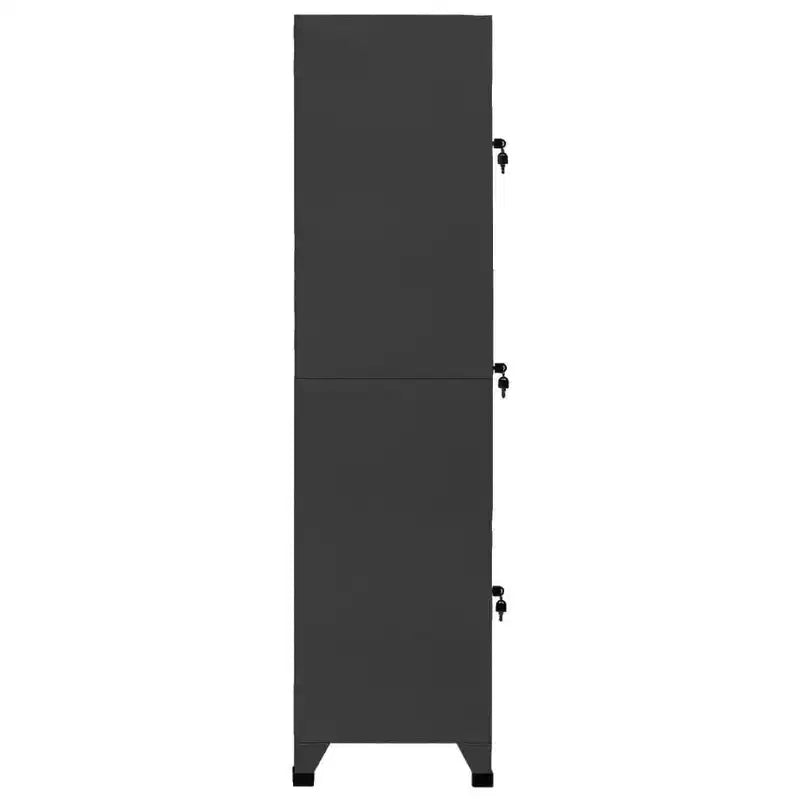 vidaXL Casier de rangement Anthracite Acier Serrures standard Casier de rangement