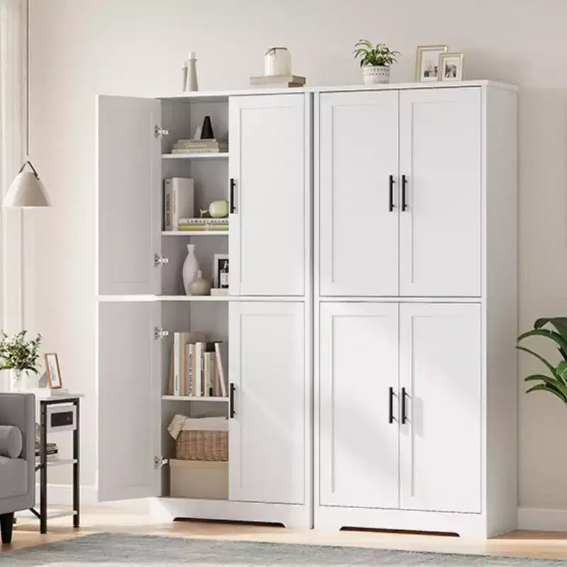Pantry Cabinet,70 Tall Kitchen Pantry Cabinets with 2 Doors and 3 Adjustable Shelves, Freestanding Cupboard, Modern Storage Cabinet for Bathroom