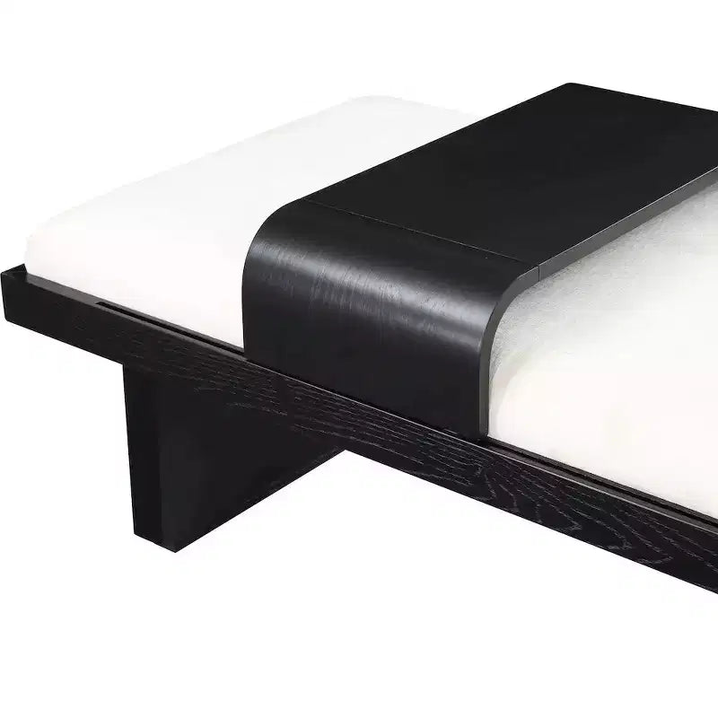 Meridian Furniture,Arlington Chenille Fabric Bench
