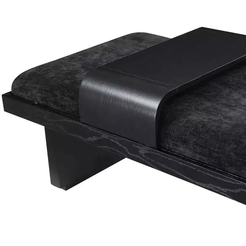 Meridian Furniture,Arlington Chenille Fabric Bench