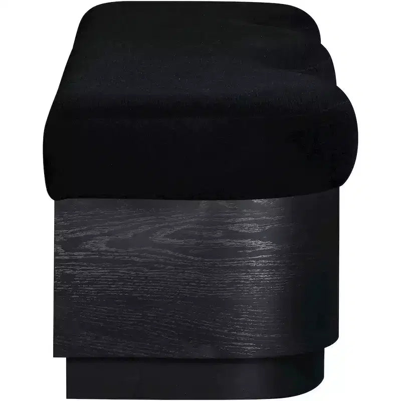 Meridian Furniture, Banc en Tissu Velours Fourrure Savoy