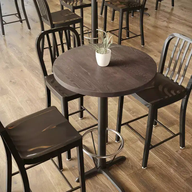 Flash Furniture Bennett Solid Wood Indoor 1.5 Inch Thick Round Tabletop