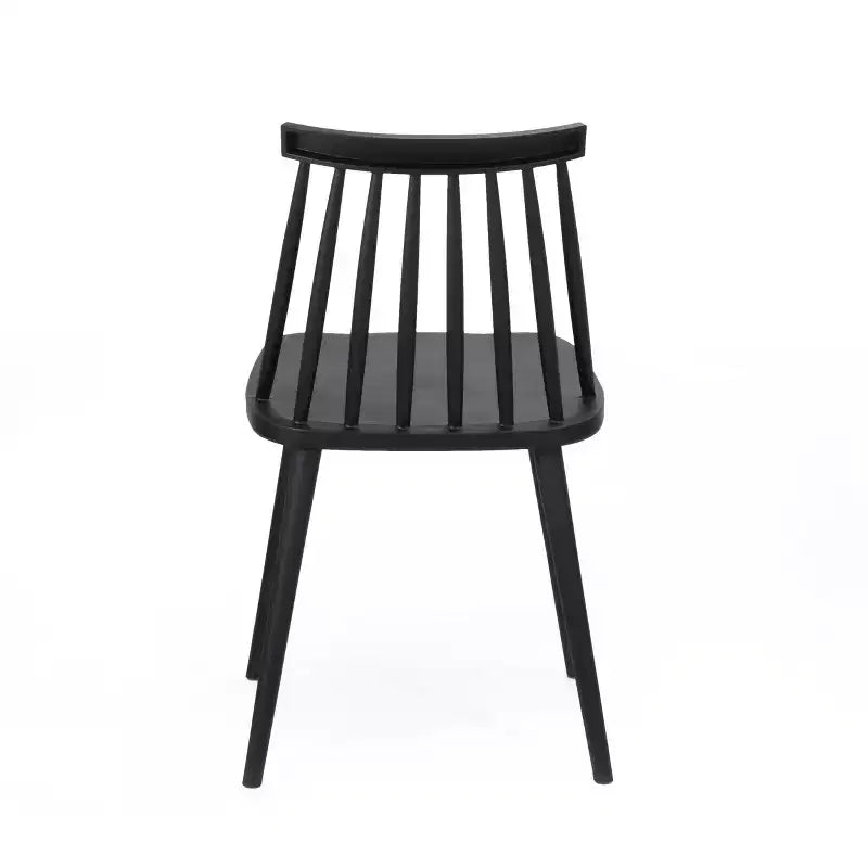 Chaises de salle à manger en plastique GDFStudio Boyd Farmhouse à dossier fuseau (Lot de 2)