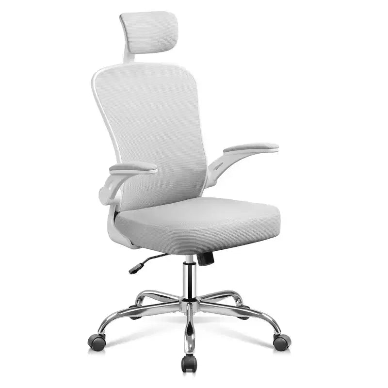 GALAXHERO High Back Mesh Office Chair, Ergonomic Desk Chair with Flip-up Armrests, Adjustable Headrest & Lumbar Support