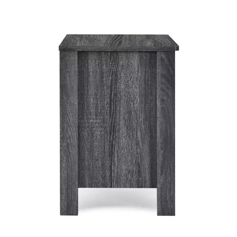 Tables de chevet contemporaines Titeca de GDFStudio en bois à 2 tiroirs (ensemble de 2)