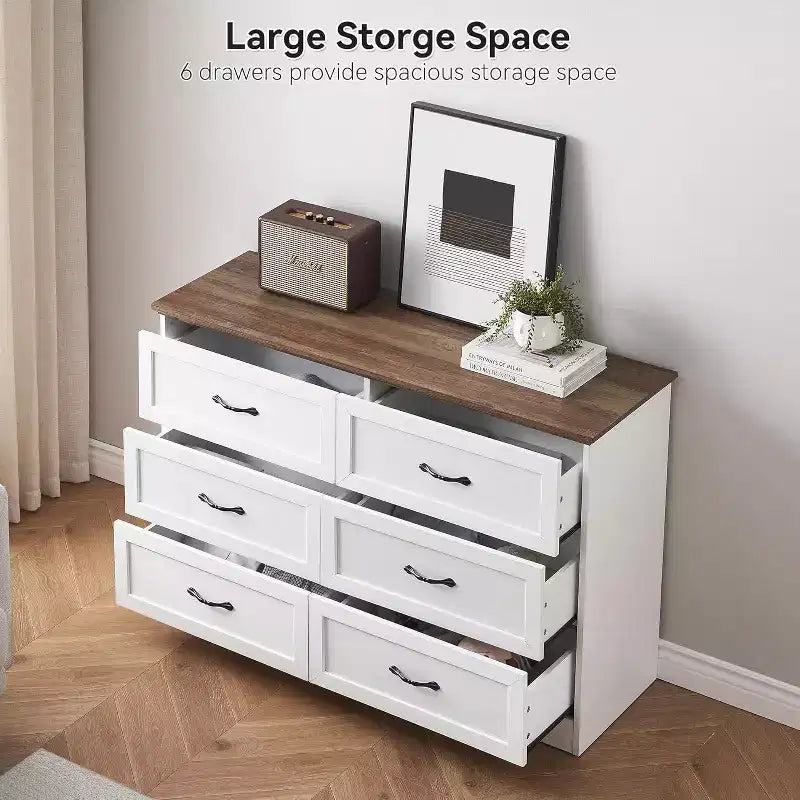 5/6 Drawers Dresser for Bedroom,Chest of Drawers,Farmhouse Modern Wooden Dresser,Storage Organizer Dresser for Bedroom,Living Room,Kids Room