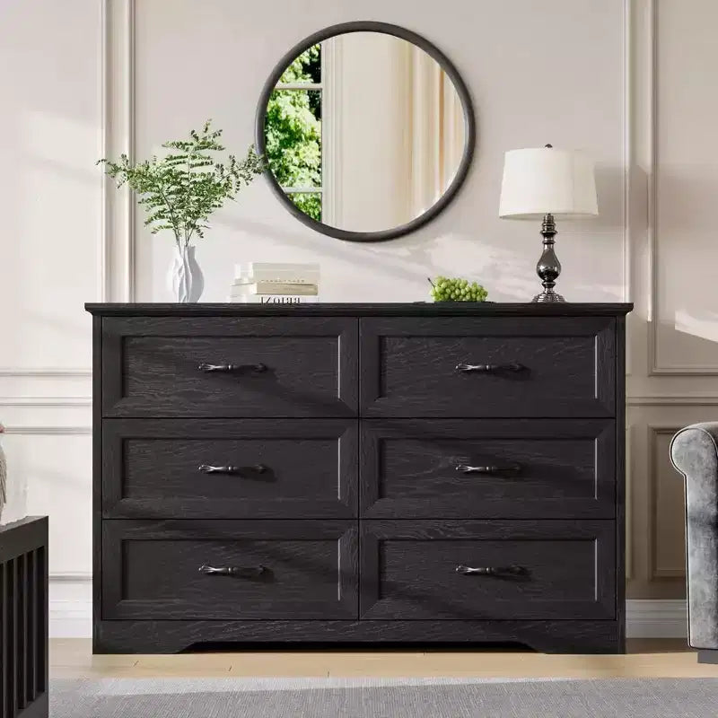 5/6 Drawers Dresser for Bedroom,Chest of Drawers,Farmhouse Modern Wooden Dresser,Storage Organizer Dresser for Bedroom,Living Room,Kids Room