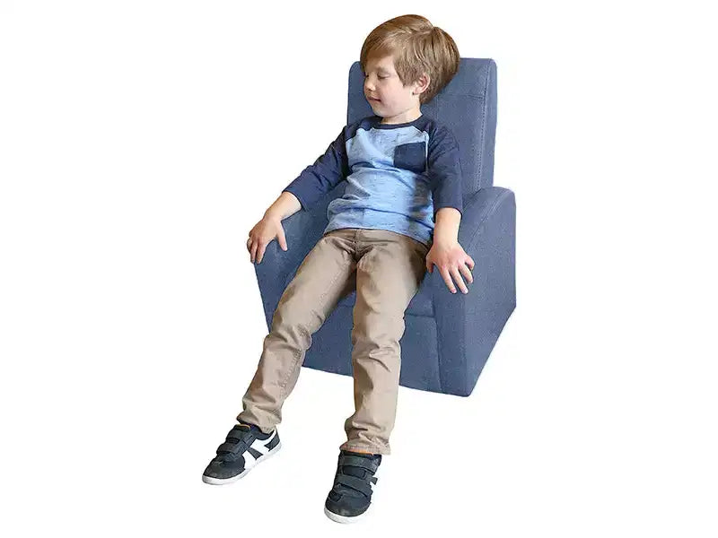 Stash Comfy Kids Sofa Chair Cute toddler chair with toy storage chest for boys and girls Black Uncaged Ergonomics