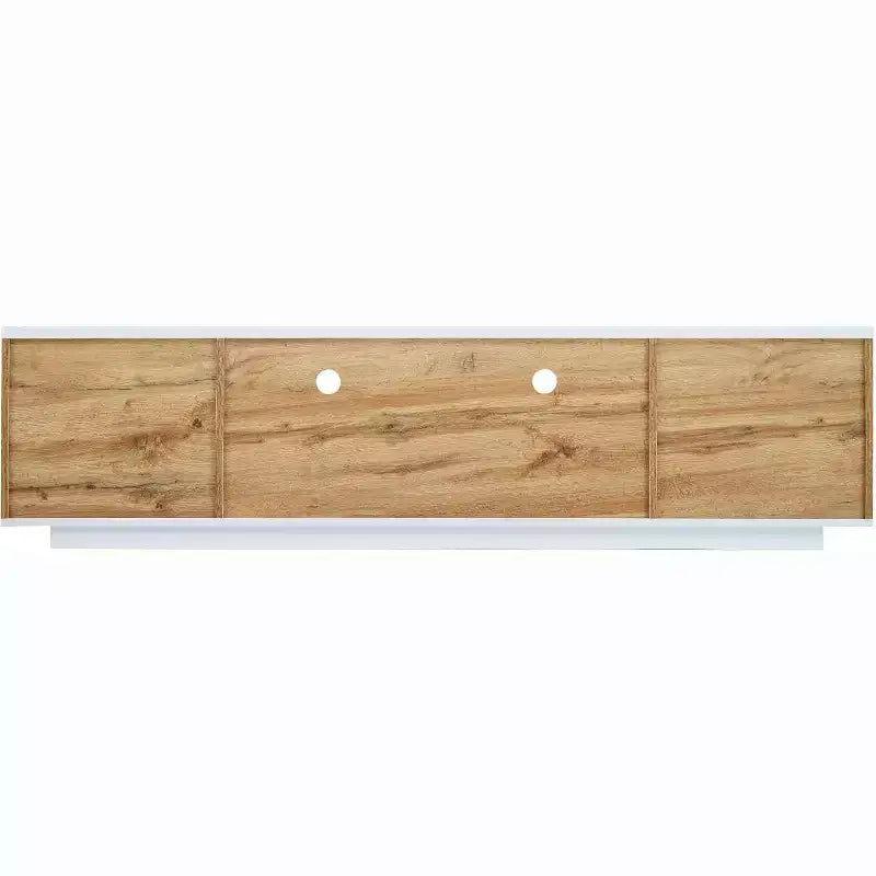 Modern TV Stand for TVs Up to 80'', Media Console with Multi-Functional Storage, Entertainment Center with Door Rebound Device, TV Cabinet
