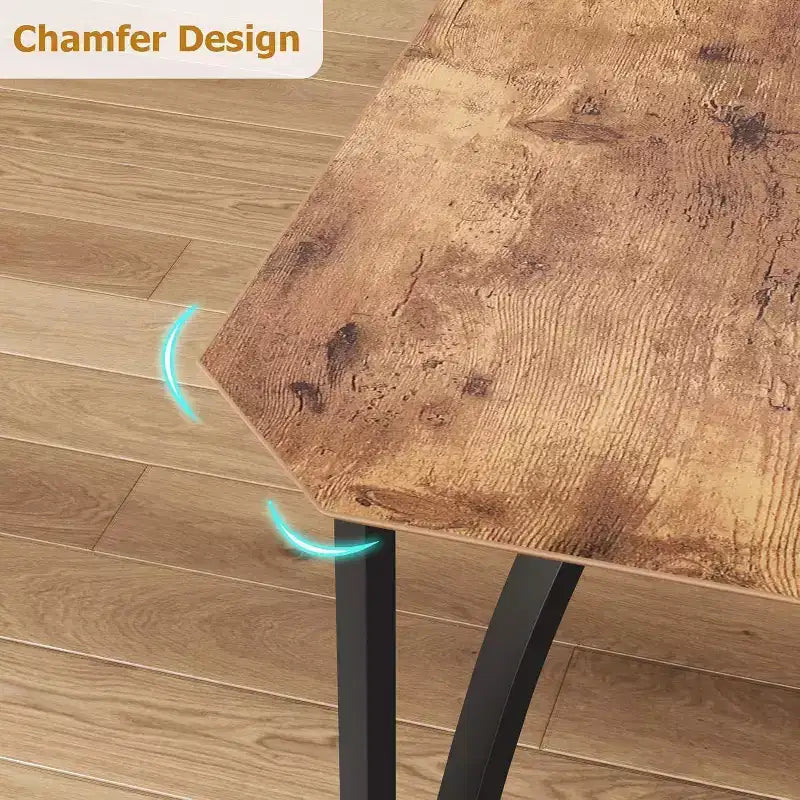 3/ 5 Pieces Dining Table Set for 2/ 4, Small Kitchen Table with Upholstered Chairs, Kitchen Table Chairs Set of 2/ 4, Ideal for Home
