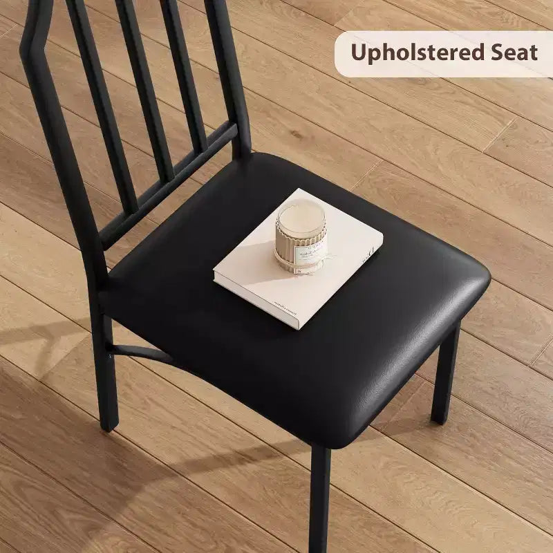 3/ 5 Pieces Dining Table Set for 2/ 4, Small Kitchen Table with Upholstered Chairs, Kitchen Table Chairs Set of 2/ 4, Ideal for Home