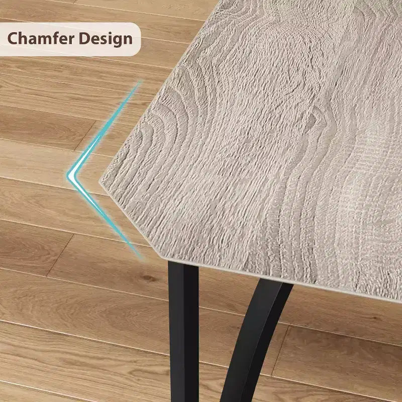 3/ 5 Pieces Dining Table Set for 2/ 4, Small Kitchen Table with Upholstered Chairs, Kitchen Table Chairs Set of 2/ 4, Ideal for Home