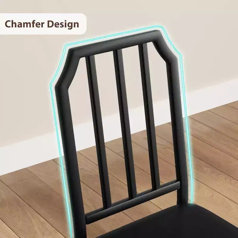 3/ 5 Pieces Dining Table Set for 2/ 4, Small Kitchen Table with Upholstered Chairs, Kitchen Table Chairs Set of 2/ 4, Ideal for Home