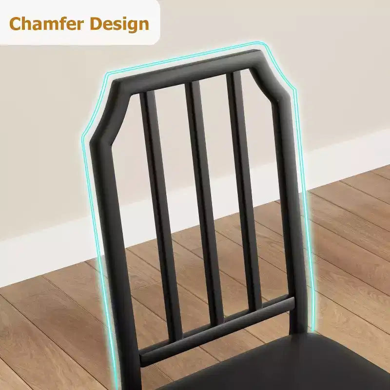 3/ 5 Pieces Dining Table Set for 2/ 4, Small Kitchen Table with Upholstered Chairs, Kitchen Table Chairs Set of 2/ 4, Ideal for Home