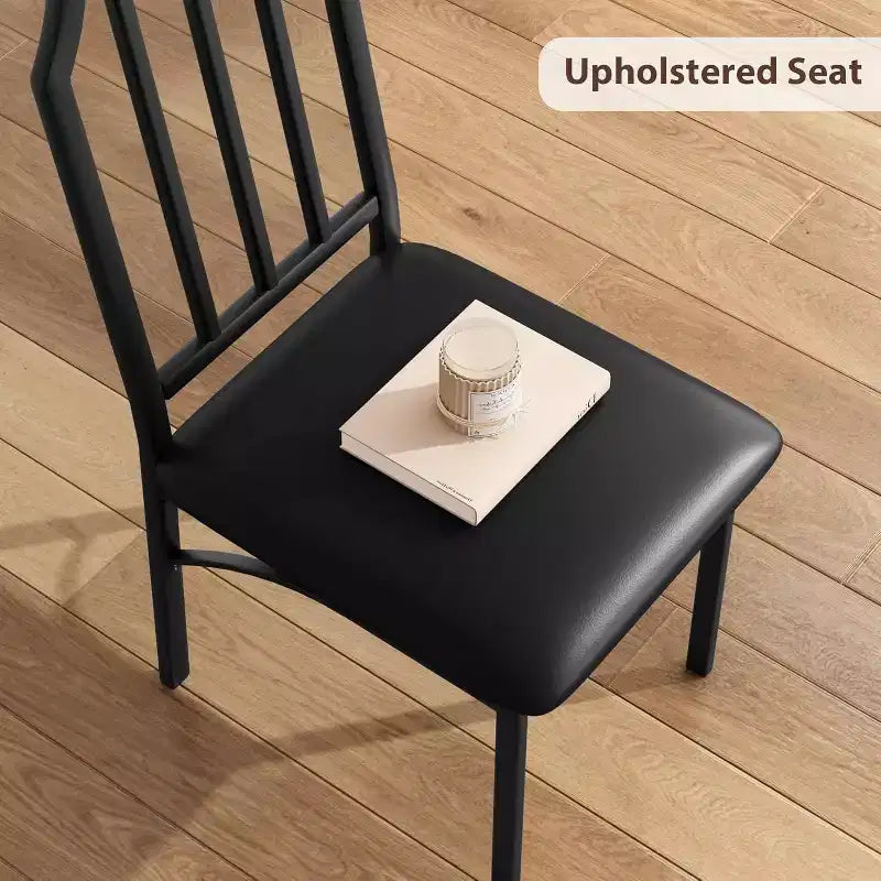 3/ 5 Pieces Dining Table Set for 2/ 4, Small Kitchen Table with Upholstered Chairs, Kitchen Table Chairs Set of 2/ 4, Ideal for Home