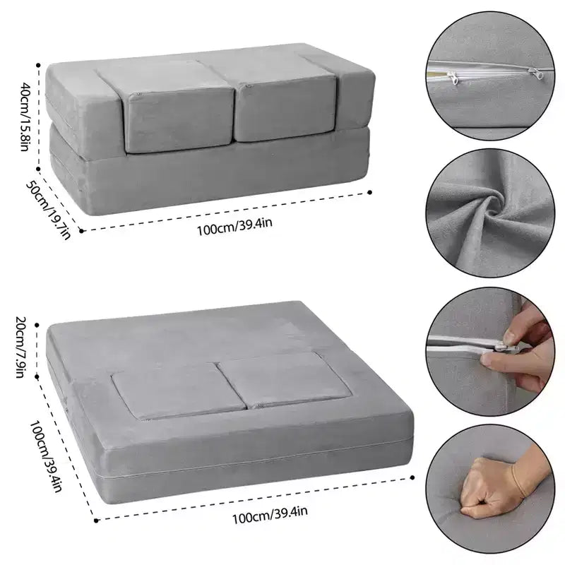 Kids Sofa Couch, Modular Baby Floor Sofa, Toddler Play Couch for Playroom Furniture, Sectional Couch for Children, Convertible Foam and Floor Cushion