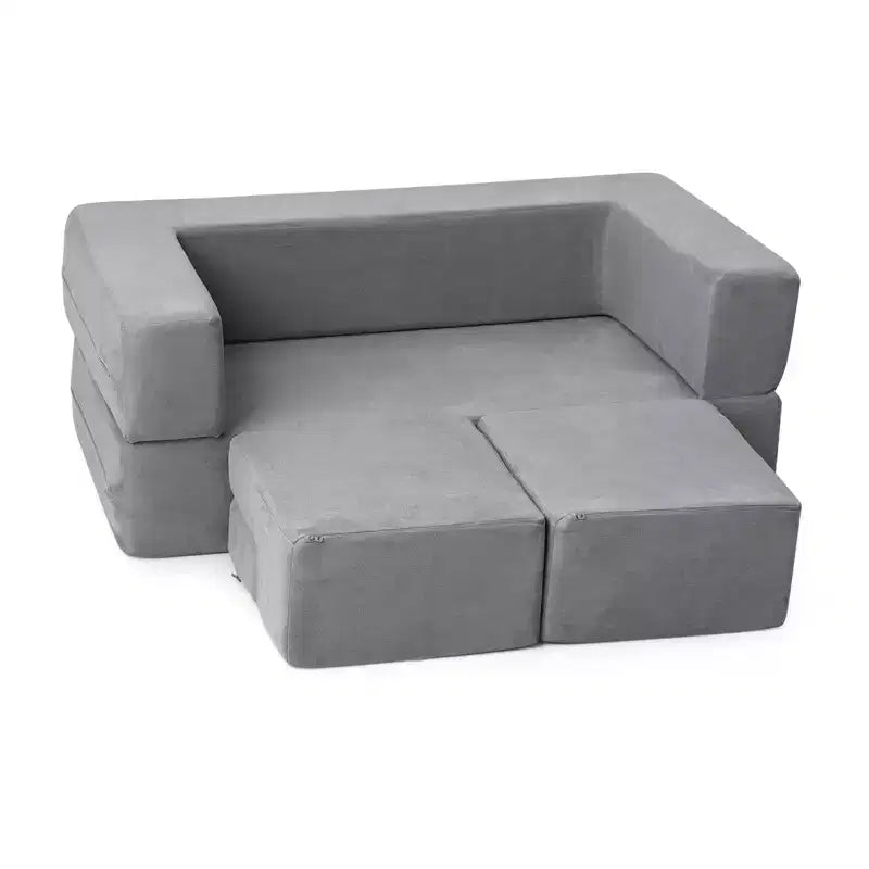 Kids Sofa Couch, Modular Baby Floor Sofa, Toddler Play Couch for Playroom Furniture, Sectional Couch for Children, Convertible Foam and Floor Cushion