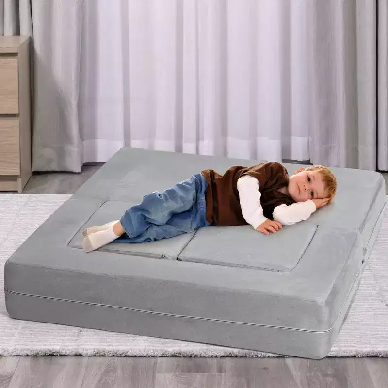 Kids Sofa Couch, Modular Baby Floor Sofa, Toddler Play Couch for Playroom Furniture, Sectional Couch for Children, Convertible Foam and Floor Cushion