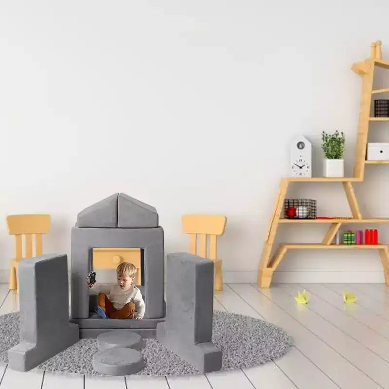 Kids Sofa Couch, Modular Baby Floor Sofa, Toddler Play Couch for Playroom Furniture, Sectional Couch for Children, Convertible Foam and Floor Cushion