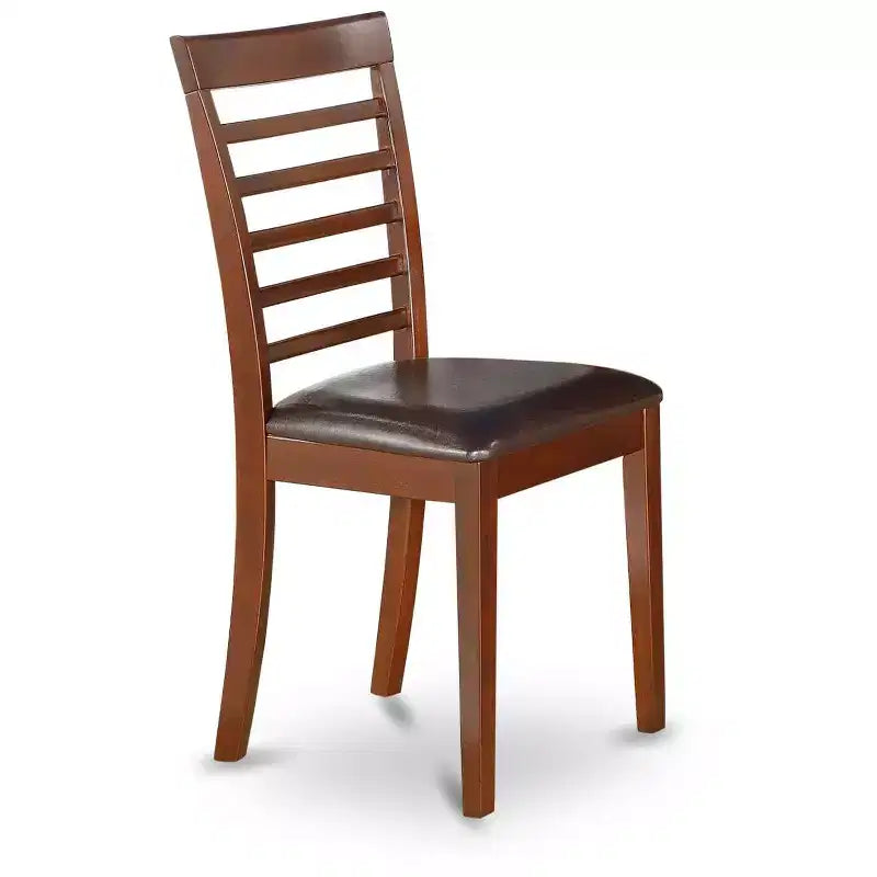 Lot de 2 chaises de cuisine HomeStock acajou Suburban Soiree