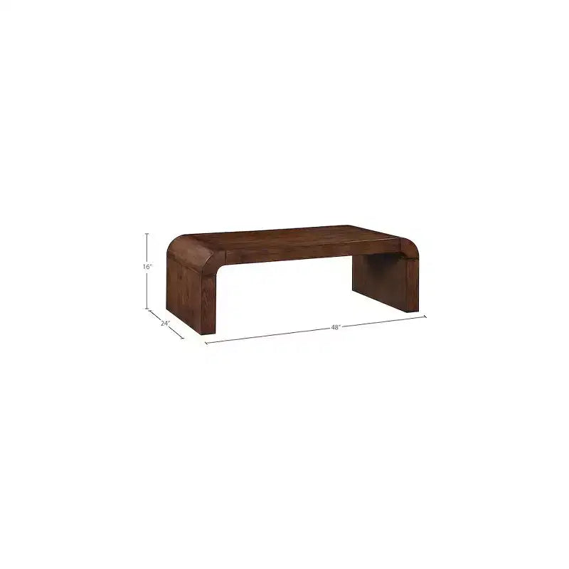 Meridian Furniture,Toulon Oak Veneer Coffee Table