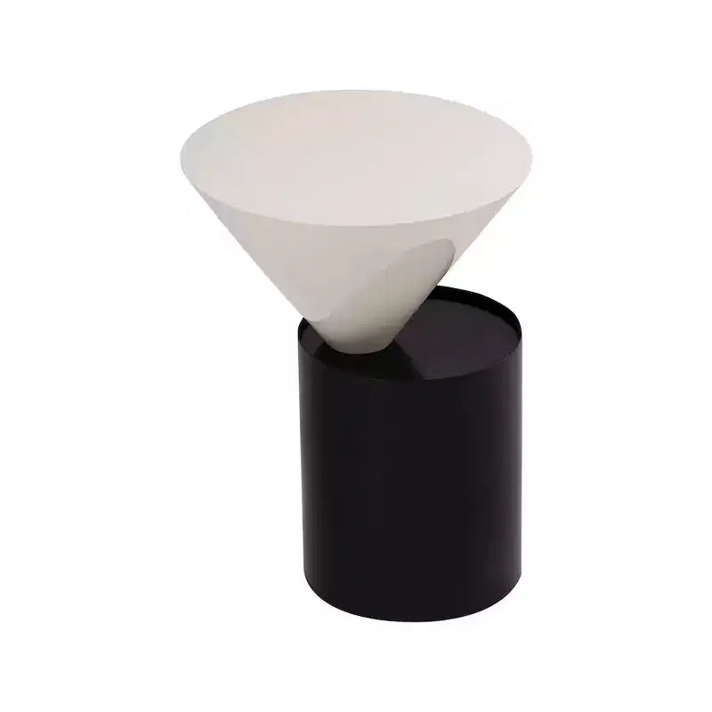 Meridian Furniture, Table d'appoint Damon blanche
