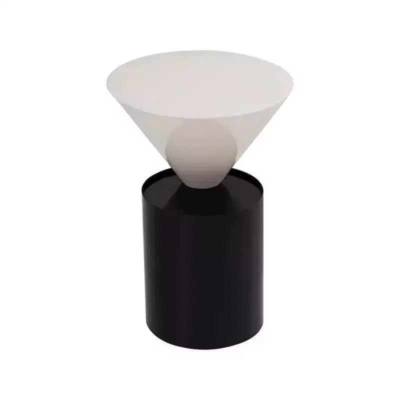 Meridian Furniture, Table d'appoint Damon blanche