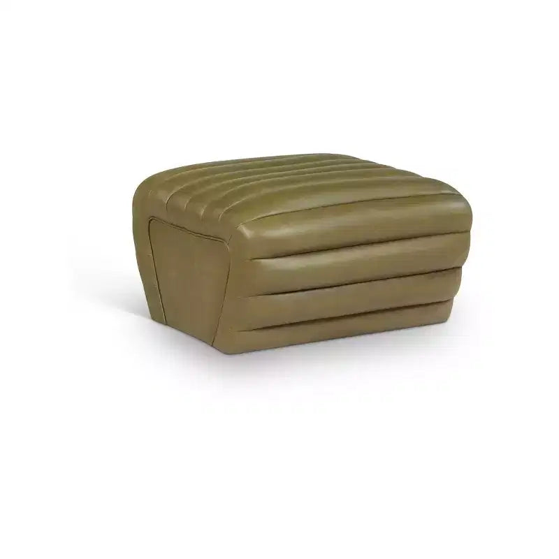 Meridian Furniture,Vega Vegan Leather Ottoman