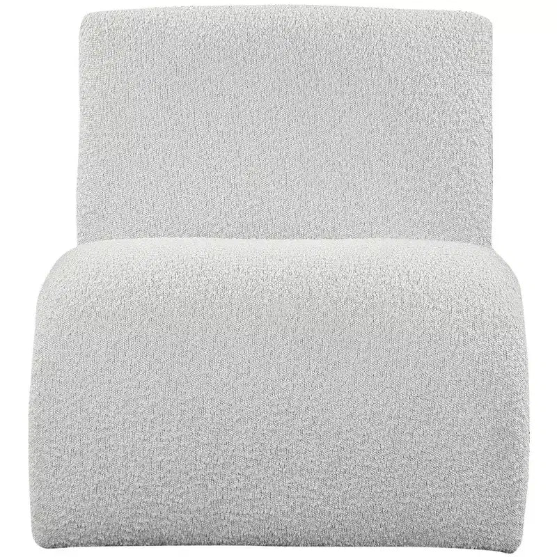 Meridian Furniture,Mulberry Boucle Fabric Accent Chair