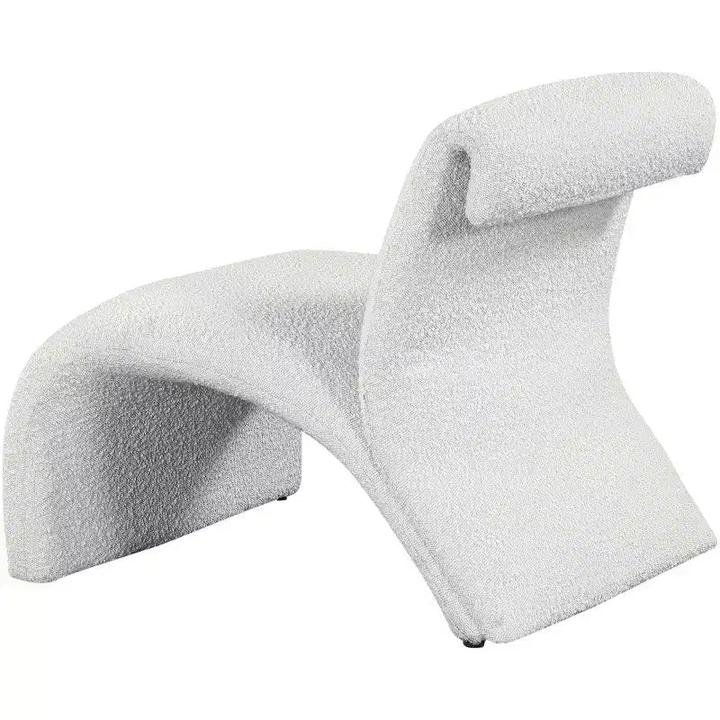 Meridian Furniture,Mulberry Boucle Fabric Accent Chair
