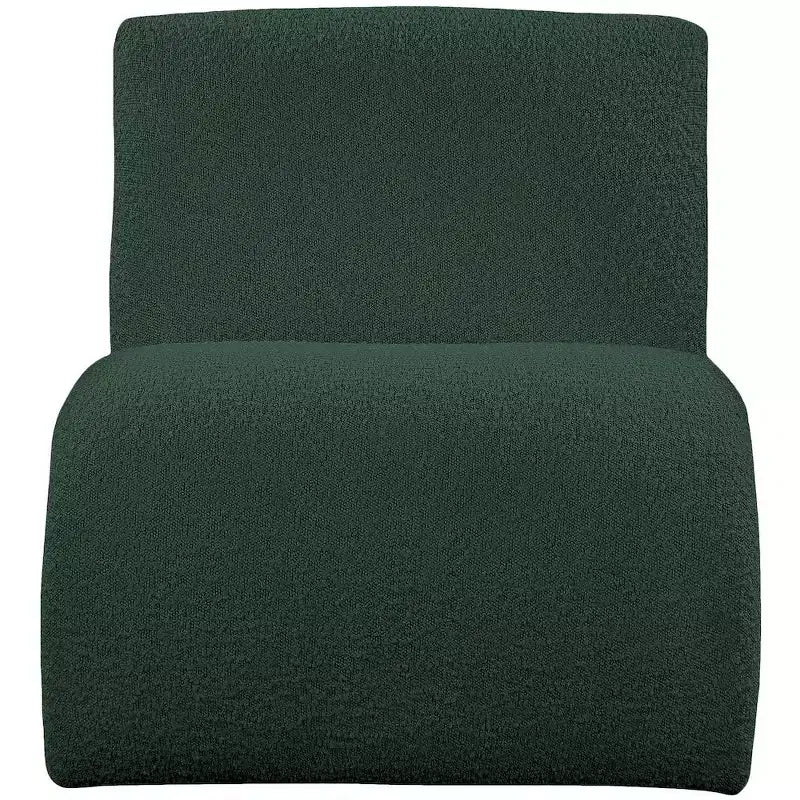 Meridian Furniture,Mulberry Boucle Fabric Accent Chair