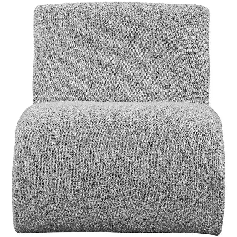 Meridian Furniture,Mulberry Boucle Fabric Accent Chair