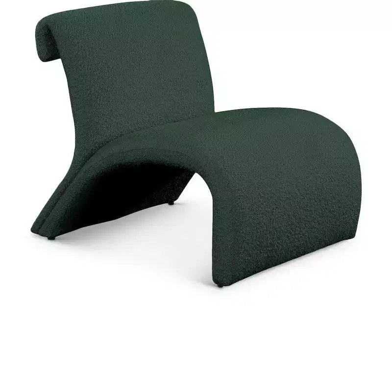 Meridian Furniture,Mulberry Boucle Fabric Accent Chair